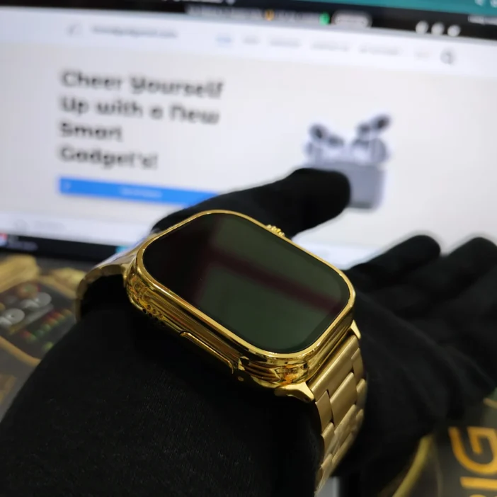 S9 Ultra 2 Gold Edition Smartwatch With 2 Strap's - Image 9